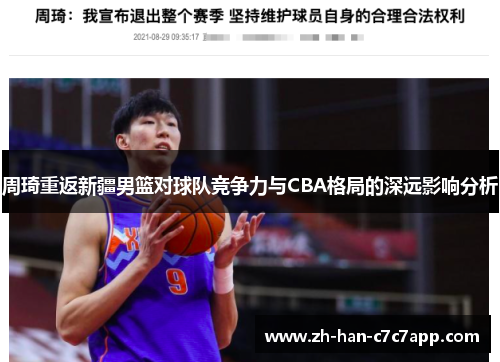 周琦重返新疆男篮对球队竞争力与CBA格局的深远影响分析